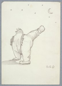 William Morris (1834-96) macht ein Rad, von Mond- und Sternenlicht betrachtet, aus einem Album von Zeichnungen von Edward Burne Jones